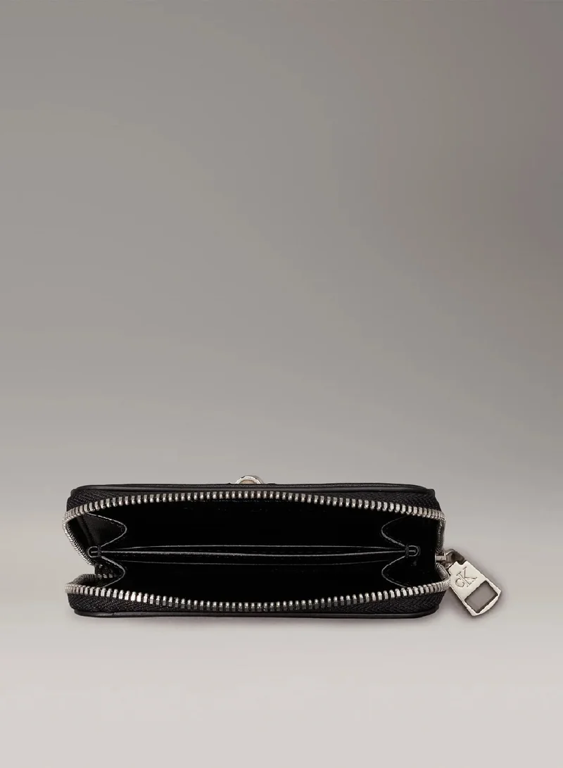 Calvin Klein Jeans Fashion Black RFID Zip Around Wallet for Women | Best Price UAE