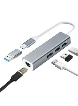 محول USB الى ايثرنت سي RJ45 ثاندربولت 3 100 - 1000 ميجابايت في الثانية بشبكة محلية LAN لماك بوك برو وماك اير وايباد وسيرفس وهواوي ميت وديل XPS - pzsku/Z90A4B13F964910ECEF6AZ/45/_/1739436746/69ac83ba-0fd2-4ce8-a9a4-0beadccab8fa