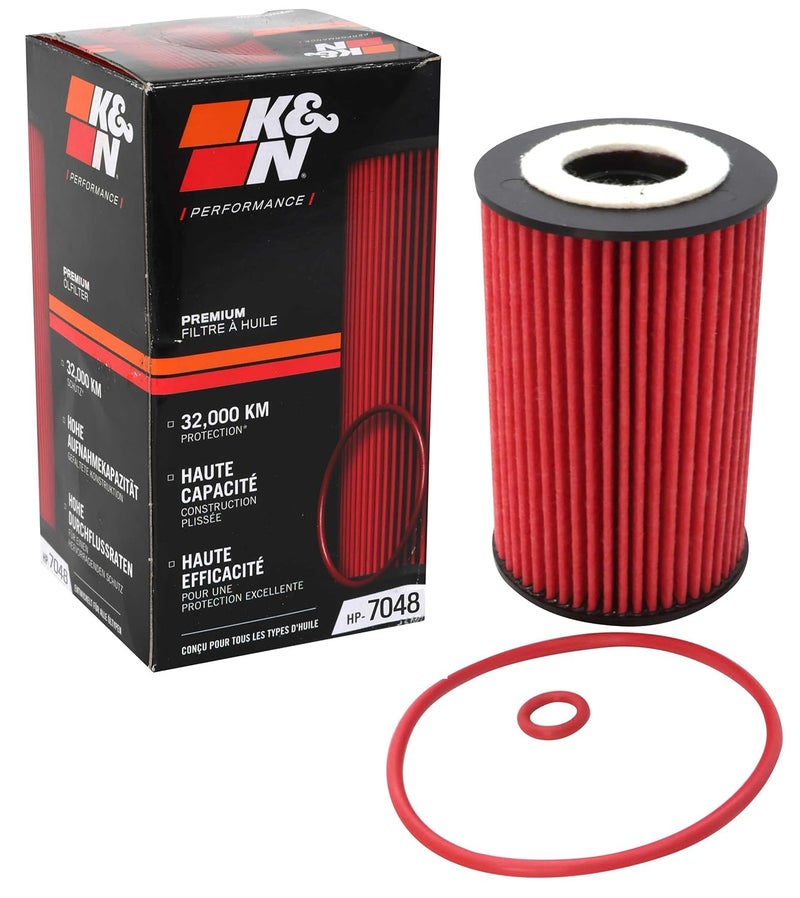 Kn Oil Filter - High Performance-Series compatible with Audi, Seat, Skoda & Volkswagen (HP-7048) - Image 1