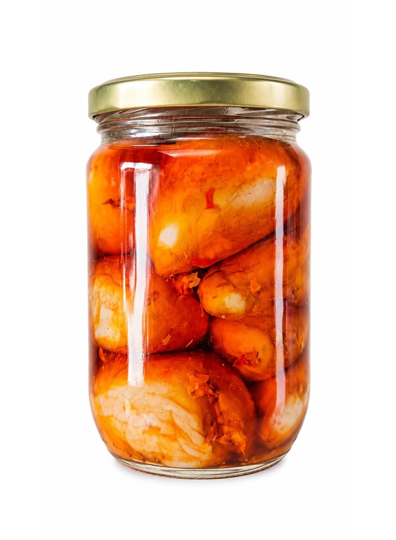RABEAA ALSHAM Rabeea Alsham Syrian Makdous 660g – Stuffed Baby Eggplant with Walnut, Red Pepper & Olive Oil | Traditional Syrian Pickled Eggplant Appetizer Ready to Serve - Image 2