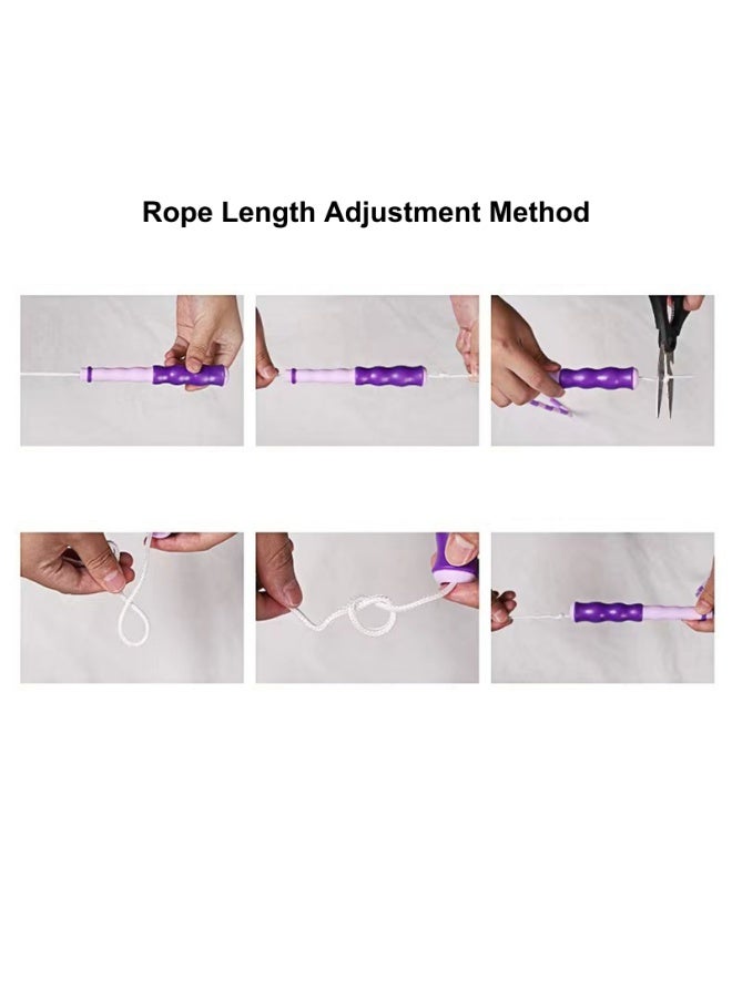 3 Pcs Jump Rope, Fitness Jump Ropes for Kids, Adjustable Length Tangle-Free Segmented Soft Beaded Skipping Rope - Image 5