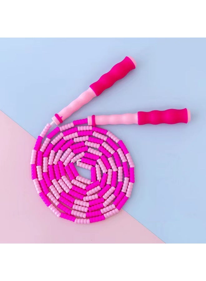 3 Pcs Jump Rope, Fitness Jump Ropes for Kids, Adjustable Length Tangle-Free Segmented Soft Beaded Skipping Rope - Image 3