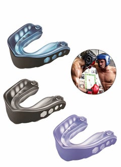 RATSAW 3 Pack EVA Mouthguards with Case Sport Mouth Guards Mouthguard Gum Guard Mouthguard Slim Fit for Boxing Basketball Hockey Soccer  - Image 1