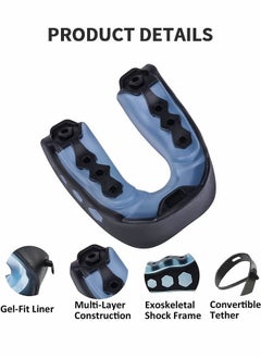 RATSAW 3 Pack EVA Mouthguards with Case Sport Mouth Guards Mouthguard Gum Guard Mouthguard Slim Fit for Boxing Basketball Hockey Soccer  - Image 2