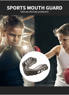 RATSAW 3 Pack EVA Mouthguards with Case Sport Mouth Guards Mouthguard Gum Guard Mouthguard Slim Fit for Boxing Basketball Hockey Soccer  - Image 4