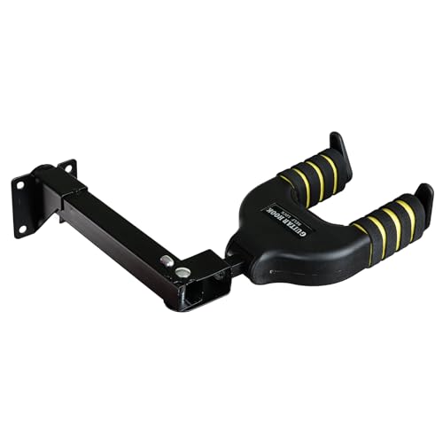 Kadence Long Guitar Wall Mount Stand - Auto Lock Guitar Long Wall Hanger - Metal Base Safe Against Vibration for Acoustic, Electric, Classical, Bass Guitar Upto 5.5kg. (KAD-WM-G14EL) - Image 4