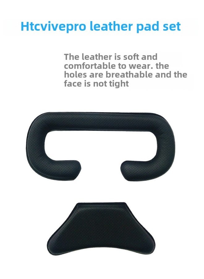 Htc Vive Pro Protein Leather Eye Mask Helmet Facial Pad With Holes Leather Sponge Breathable Washable Durable-Color:pro Rear Pad - Image 2