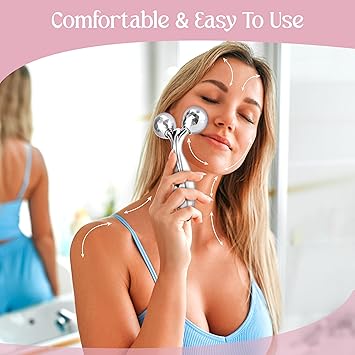 Glamza 3D Roller Massager 360 Rotate Face and Body AntiWrinkle Lifting Massager - Image 5