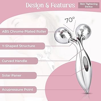 Glamza 3D Roller Massager 360 Rotate Face and Body AntiWrinkle Lifting Massager - Image 4