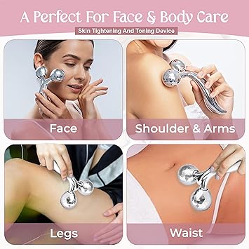 Glamza 3D Roller Massager 360 Rotate Face and Body AntiWrinkle Lifting Massager - Image 3