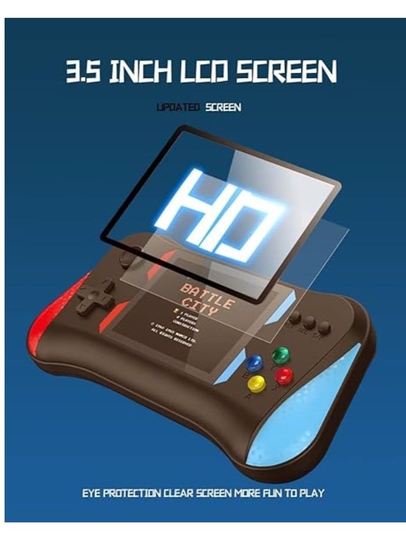Portable Game Console with 500 Classic FC Games, 3.5 inch HD Screen Handheld Game Console, 1200mAh Rechargeable Battery Support for Connecting TV, Toys Gifts Choice - Image 3
