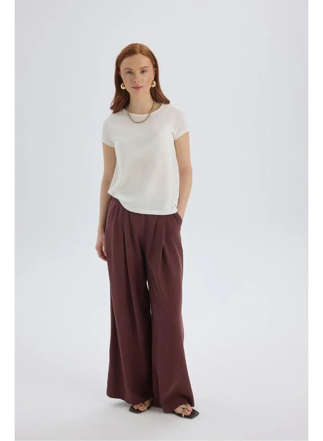 Bohemai Suva Short Sleeve Ecru T-Shirt