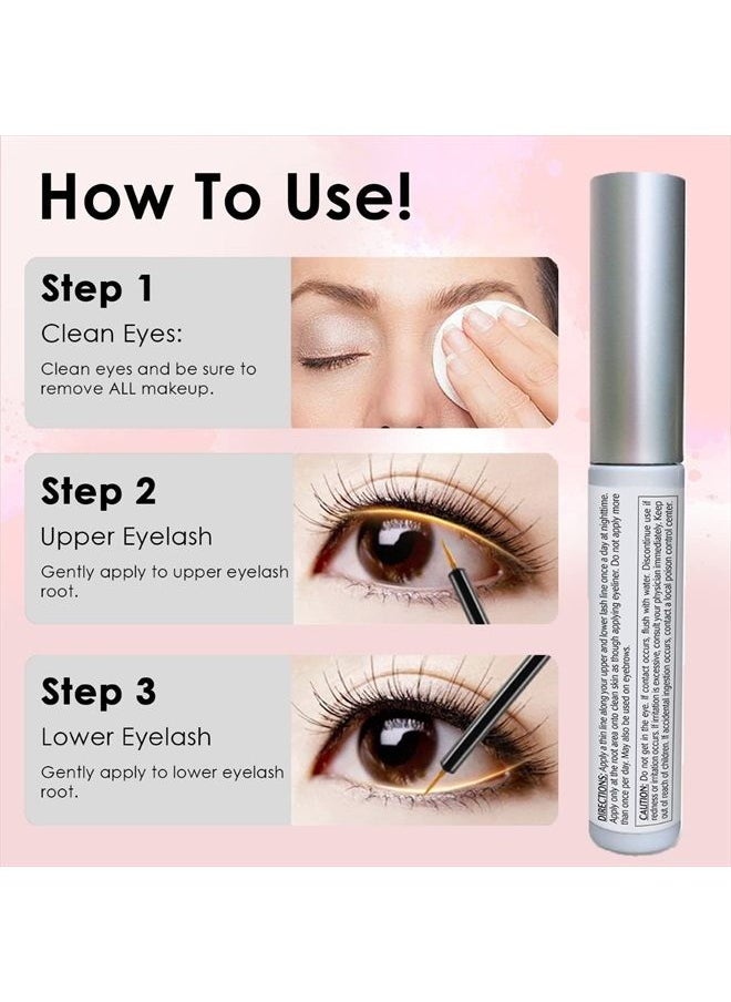Pronexa - Hairgenics Lavish Lash (3ml, 3 Month Supply) – Eyelash Growth Enhancer & Brow Serum with Natural Growth Peptides for Long, Thick Lashes and Eyebrows! Dermatologist Certified & Hypoallergenic. - Image 1