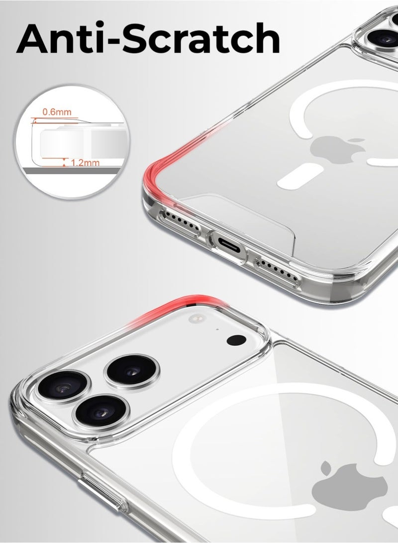 راكسوم جراب حماية شفاف للغاية بتقنية MagSafe لهاتف iPhone 17 Pro Max، أنيق ومتين ومتوافق مع الشحن اللاسلكي - Image 2