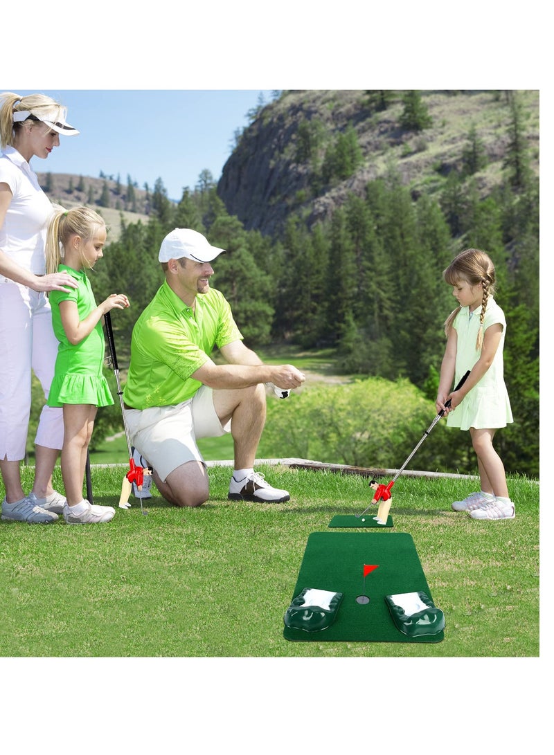 SYOSI Mini Golf Games Indoor Mini Golf Toys Practice Equipment Golf Decompression Toys Funny Clubs Toys Golf Course Backyard Set Complete Mini Golf for Home Easy Set Up - Image 3