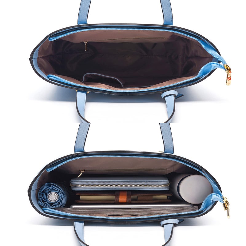 Soperwillton Handbag for Women Wallet Tote Bag Shoulder Bags Top Handle Satchel 5pcs Purse Set - Image 5