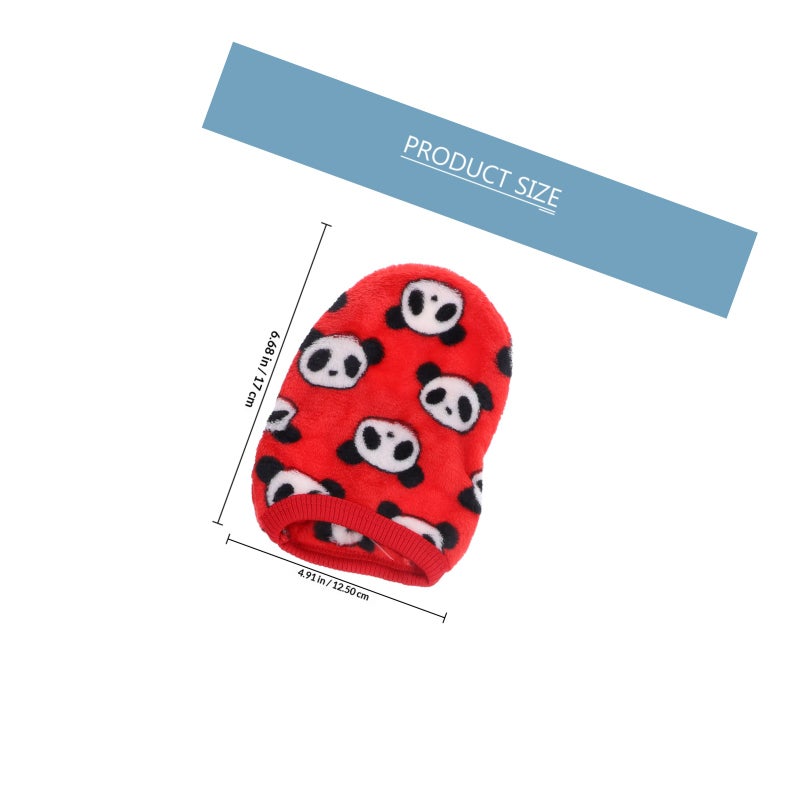 4Pcs Small Dog Clothes Flannel Pet Vest Warm Keeping Pet Clothes Pet Supplies(Mixed Style) - Image 2