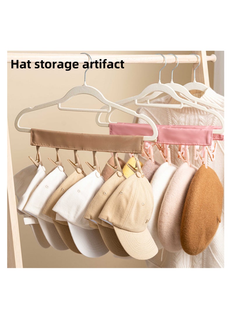 NOVOLAN Foldable Clothespins 2-Piece Set, Portable Bathroom Foldable Hanging Rack Clothespins Fabric Clothes Hangers Business Trip Foldable Clothespins, Minimal Space in Luggage, Lightweight (pink) - Image 5