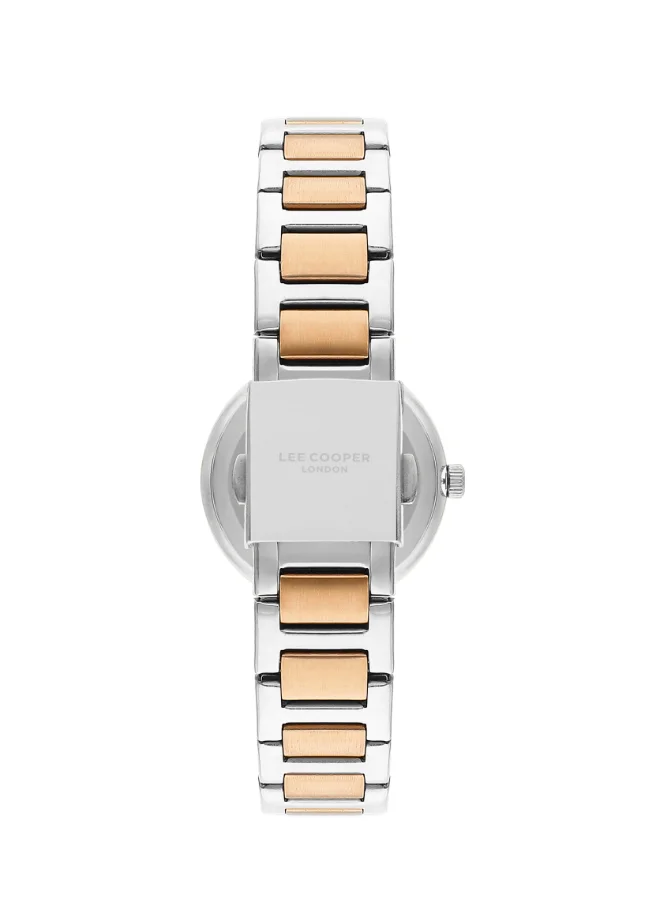 لي كوبر Women's Watch, Analog Display and Metal Strap - LC07972.590, Silver