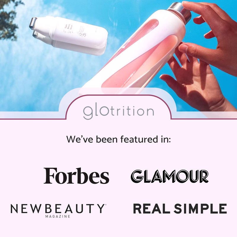 Glotrition Georgie Clear Glass Water Bottle With Silicone Grip  20 oz. - Reusable  Refillable  Durable - Modern Aesthetic for the Gym and Travel - Dishwasher Safe - No BPA or Phthalates - Image 5