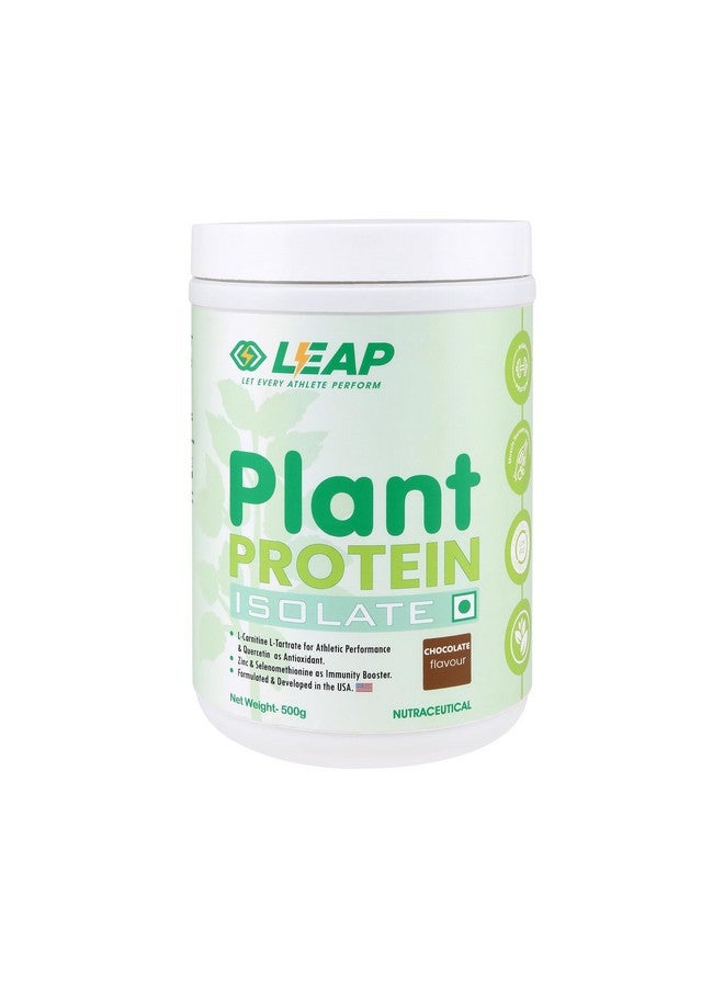 LEAP Leap Plant Protein - Pea Plant-Based Protein Powder, Gluten-Free, Metabolism Booster, Amino Acid Profile, Immunity Enhancer, (Chocolate)  - Image 1