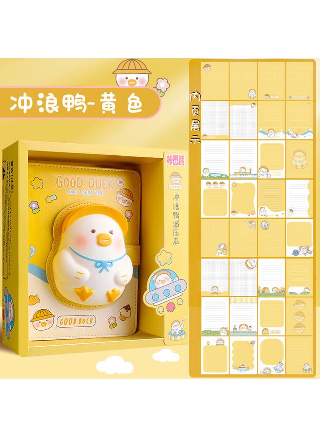 Bluejw Decompression Of This Decompression Notebook Students Super Cute Cute Hand Account Book Children 3 Three-dimensional Hand Account Book Suit High Color Value - Image 1