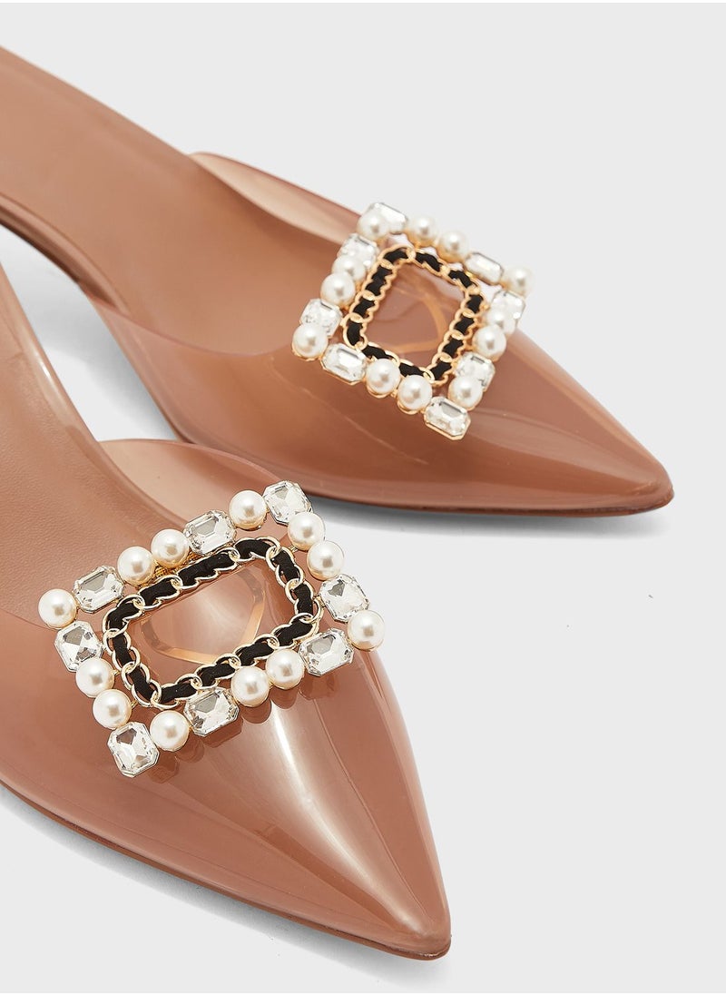 ALDO - Embellished Shoe Topper - Image 1