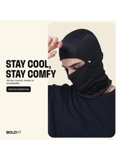 BOLDFIT Full Face Helmet Mask Face Mask for Bikers in Riding, Balaclava Full Face Mask Balaclava for Men Black Mask for Bike Riding and Cycling Accessories Mask for Men & Women Full Face Helmet Mask  - Image 4
