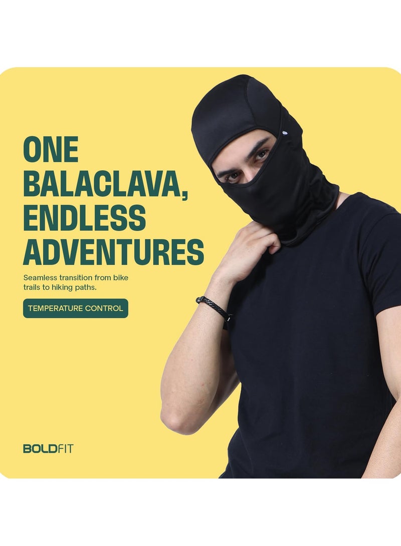 BOLDFIT Full Face Helmet Mask Face Mask for Bikers in Riding, Balaclava Full Face Mask Balaclava for Men Black Mask for Bike Riding and Cycling Accessories Mask for Men & Women Full Face Helmet Mask  - Image 5