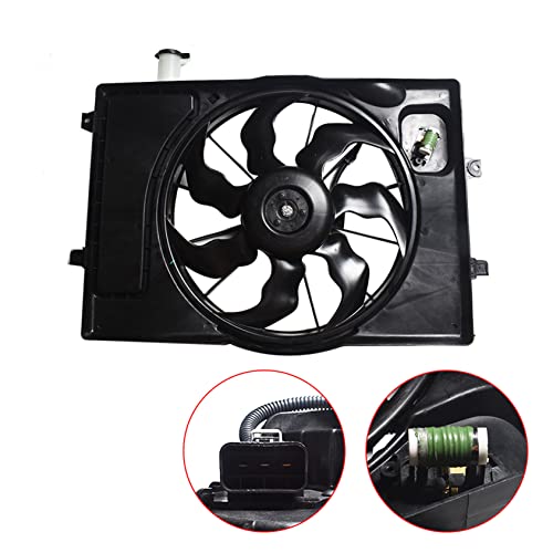 munirater Radiator Condenser Cooling Fan Assembly Replacement for 2017-2019 Elantra Sedan - Image 2