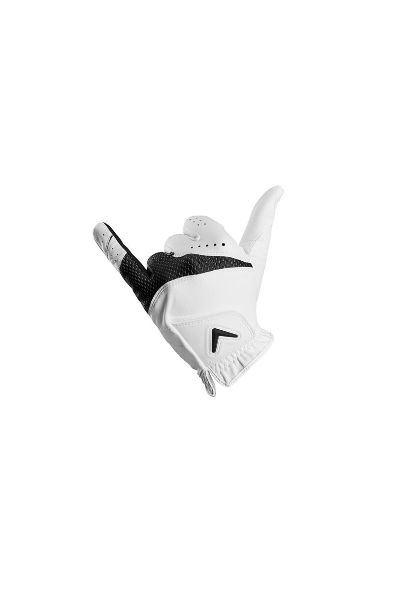 Callaway Golf Weather Spann Glove (Worn on Left Hand,White,Medium/Large,Men's) - Image 4