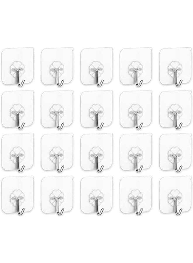 Bingcute Adhesive Hooks Heavy Duty Wall Hooks Bathroom Towel Shower Hooks SelfAdhesive Hanger Heavy Duty Wall Hooks Wall Mount Stick For Hanging Towels Coats Keys Home Kitchen X12 - Image 1