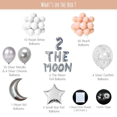 SpecialYou.in Special You 2nd Happy Birthday decoration items for girls & boy Combo with metallic balloons for decoration, Happy birthday paper & confetti balloons, Silver balloons for decoration - 67 Pcs - Image 2