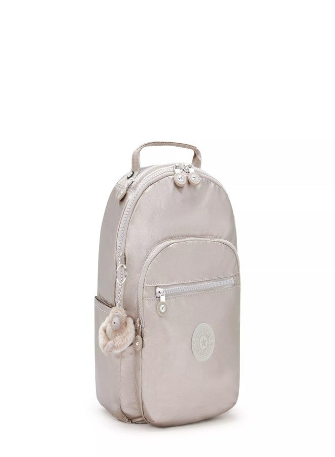 KIPLING KIPLING حقيبة ظهر صغيرة للتابلت من كيبلينج للنساء، طراز سيول، متينة، مزودة بأحزمة كتف مبطنة وجيب مخصص للتابلت. - Image 5