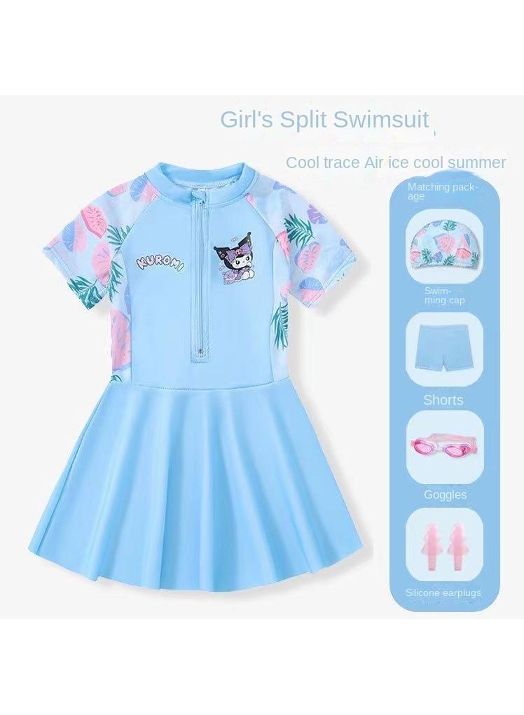 Y&D Kuromi Swimsuits for Girls Swimwear Cartoon Beach Bathing Suit with Swimming - Image 1