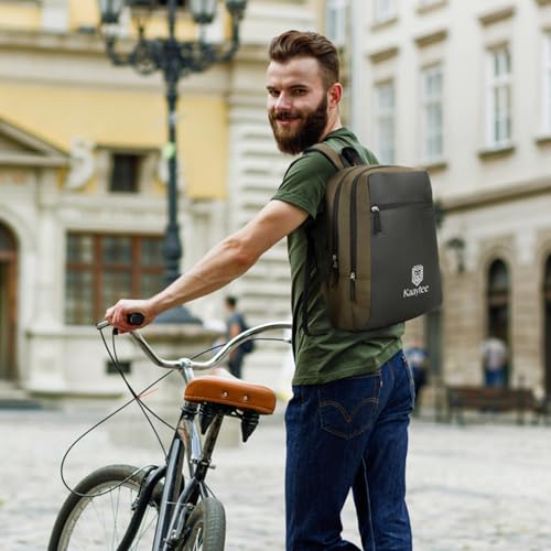 Kaaytee Zephyr Backpack Bag with 15.6 Inch Laptop Compartment, USB Charging Port & Organizer Pocket for Men Women Boys Girls- (Olive Green) - Image 4