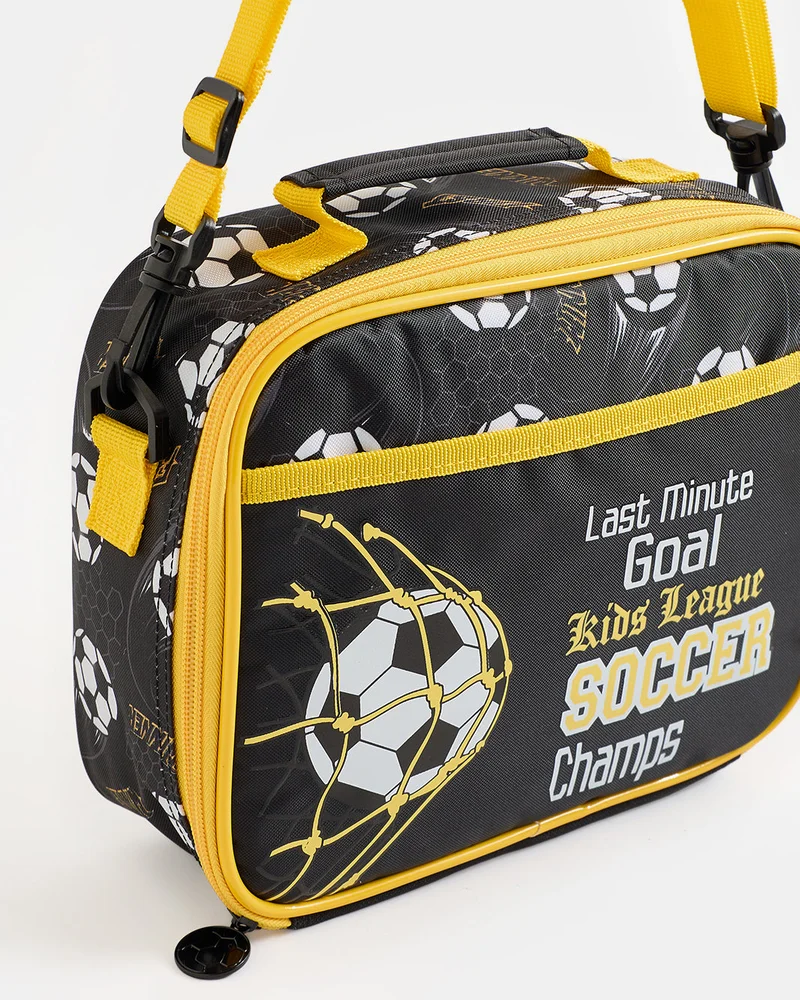 Redtag Assorted Football Kids Lunch Bag