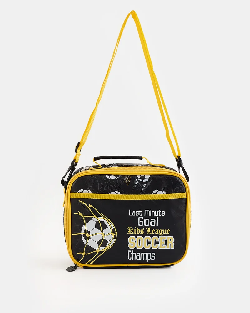 Redtag Assorted Football Kids Lunch Bag