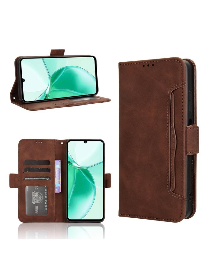 Case For ZTE Blade A35 Skin Feel Calf Texture Card Slots Leather Phone Case