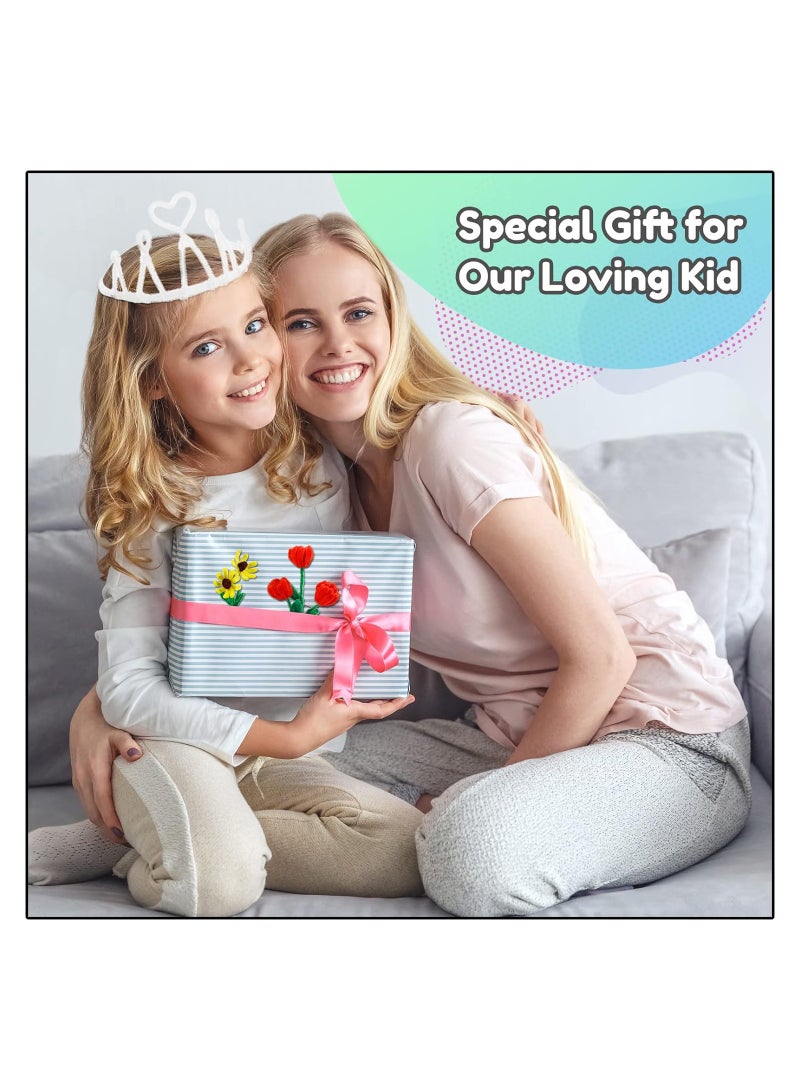 Excefore 200 PCS Pipe Cleaners Chenille Stem, Bump Chenille Stems Pipe Cleaner, White Pipe Cleaners Crafts Supplies for DIY Arts Crafts Decorations (White) - Image 3