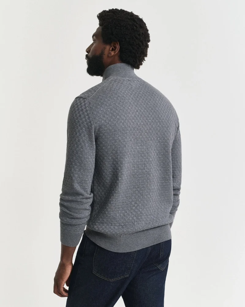 غانت Gant Micro Texture Half-Zip  Sweater
