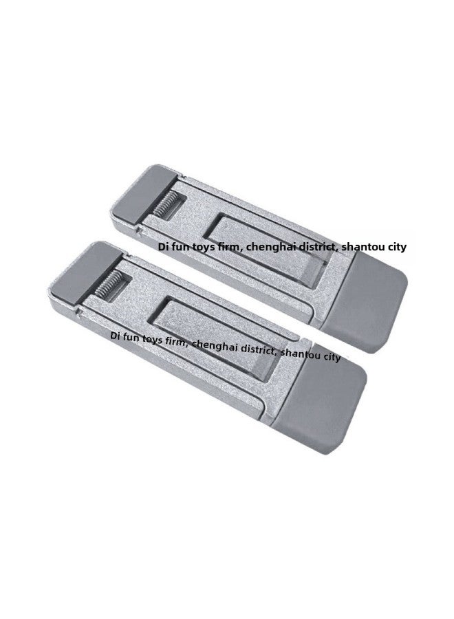 Invisible Adhesive Laptop Stand Desktop Heightening Pad Portable Cooling Keyboard Base Foot Support Bracket Computer Holder-Color:Three-speed Silver (bag) - Image 1