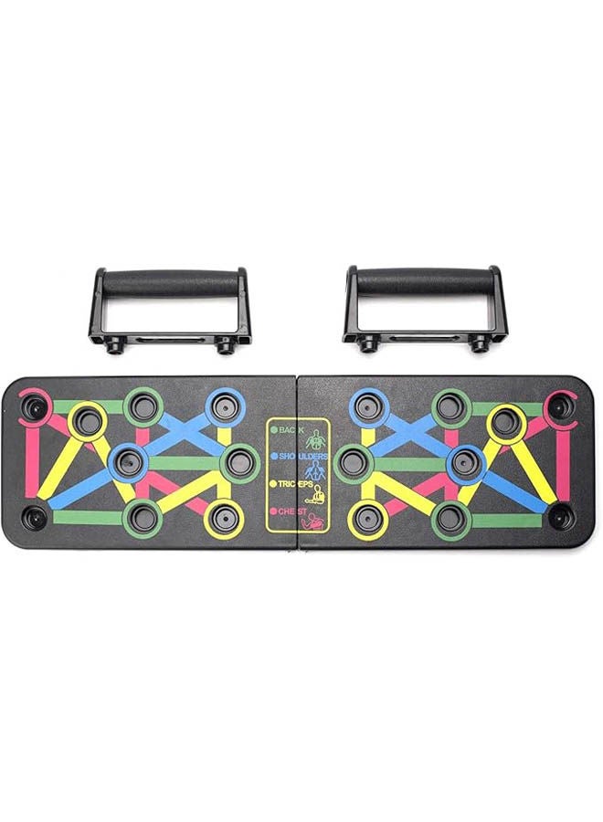14 In 1 Portable Push Up Board Multifunctional Foldable Push Up Board Floor Grips Strength Training Equipment - Image 2