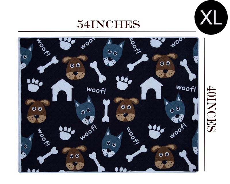 AAZEEM Soft Light Weight Mat for Dogs, Cats & Pets, Skin Friendly Mat| FloorMat | Pet Area Carpet | Anti-Spill 40 X 53 Inches | Grey Color|XL Size| - Image 2