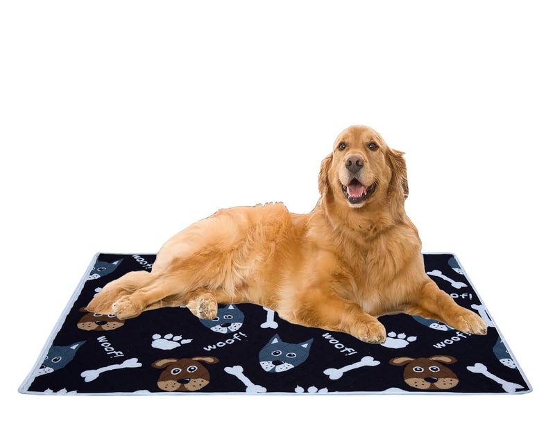 AAZEEM Soft Light Weight Mat for Dogs, Cats & Pets, Skin Friendly Mat| FloorMat | Pet Area Carpet | Anti-Spill 40 X 53 Inches | Grey Color|XL Size| - Image 1
