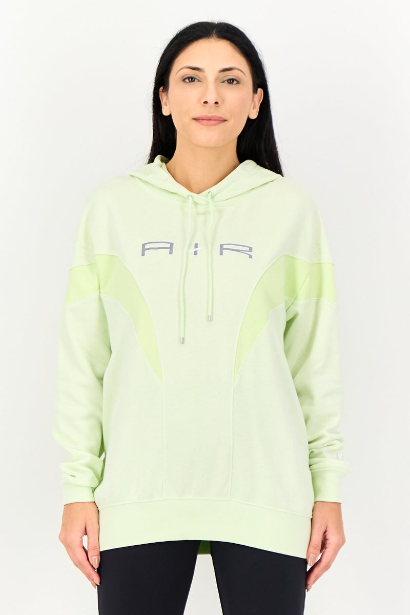 Nike X Air Women Sportswear Fit Outdoor Hoodies, Lime Green - Image 1