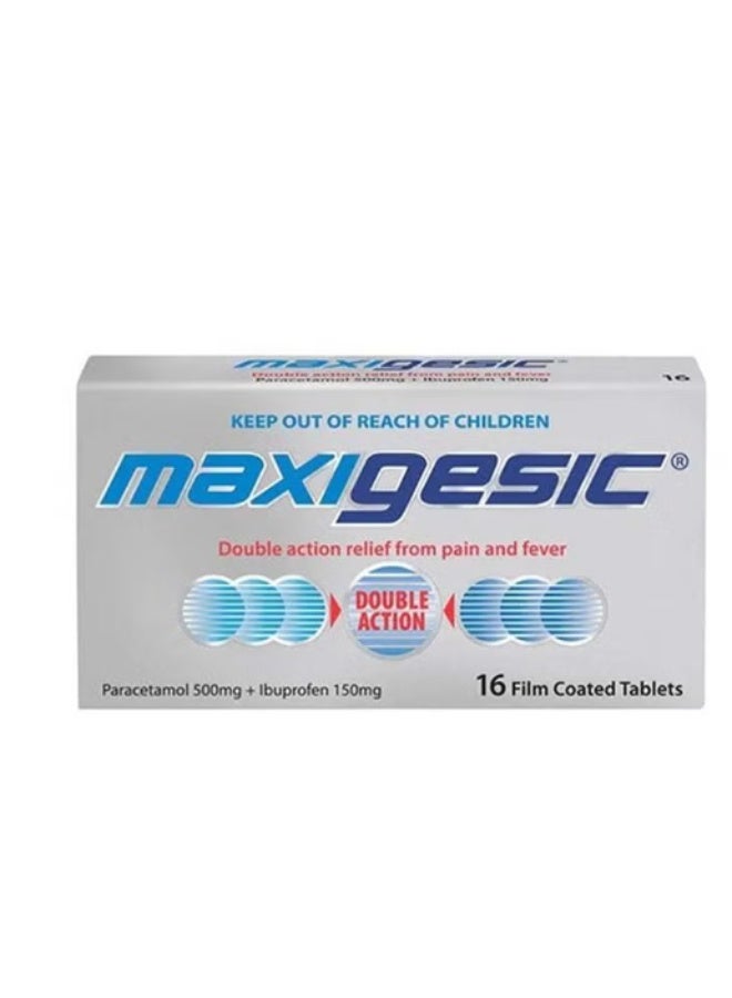 Maxigesic Double Action Pain Relief Tablets 16'S