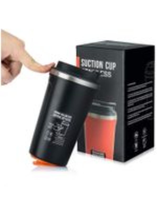 كوب السفر الذكي بقاعدة شفط - 520 مل، ستانلس ستيل - Image 1