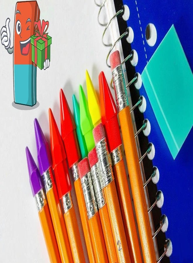 Doiaz Pencil Eraser Caps Top Erasers 300 Pack Pencil Erasers Toppers Rewards Gifts for Back to School Home Classroom Office Teacher Graduation Party Art Drawing Supplies - Image 2