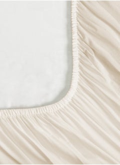 Master Home Textile Cotton Fitted Sheet Set, 100% Cotton, 200 TC, 3 Pieces King Size with 35 cm Deep Pocket  - Image 3